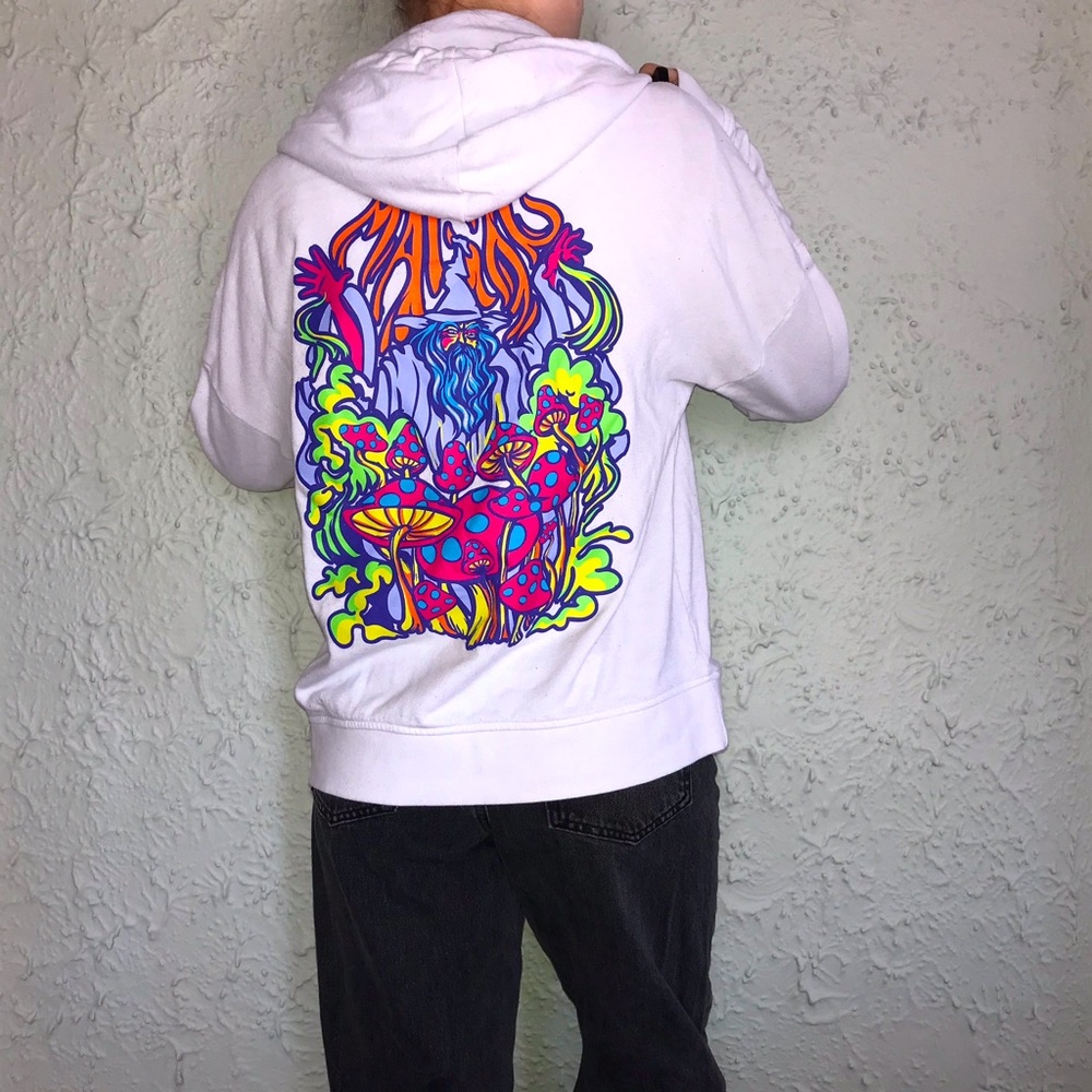 ZUMIEZ A-LAB Magic Fungi White Hoodie